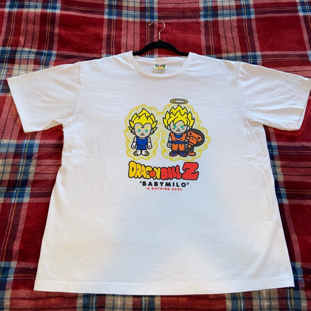 Bape x Dragon Ball Z Baby milo tee size XL